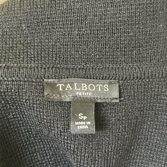 Talbots Merino Wool Black Cardigan - Picture 6 of 6